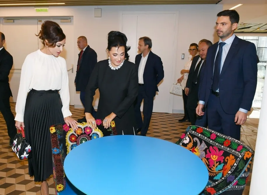 Mehriban Əliyeva Gimnastika Mərkəzi ilə tanış oldu