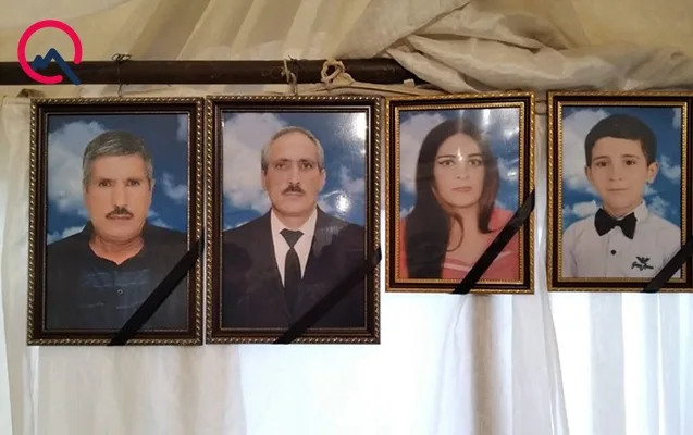 Qaladakı qəzada ölənlər dəfn edildi, - qonaq gedirlərmiş -FOTOLAR