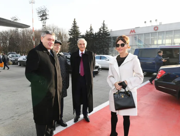 Mehriban Əliyevanın Rusiyaya rəsmi səfəri başa çatdı - FOTOLAR