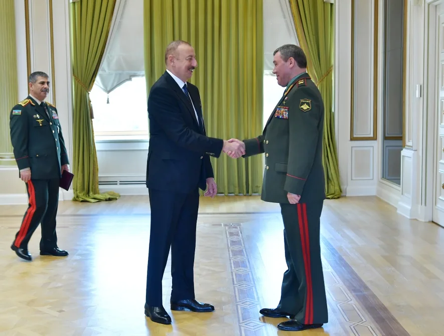 İlham Əliyev Valeri Gerasimovu qəbul etdi - YENİLƏNDİ - FOTO