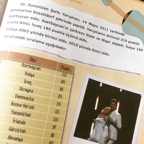 Nigar və Eldar Türkiyə dərsliklərində - FOTOLAR