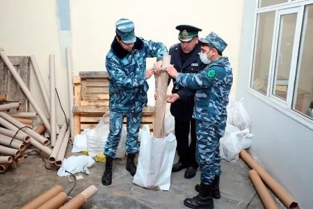 Azərbaycandan Ukraynaya 304 kiloqram heroin keçirmək istədilər - FOTOLAR
