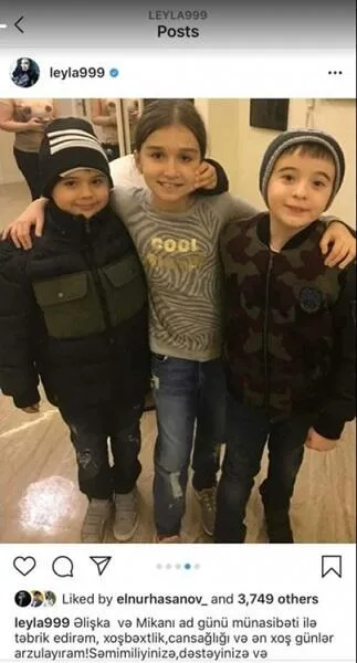 Leyla Əliyeva əkizlərini belə təbrik etdi - FOTOLAR