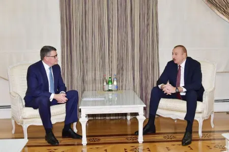 Prezident İlham Əliyev CISCO şirkətinin nümayəndə heyətini qəbul etdi- - FOTO