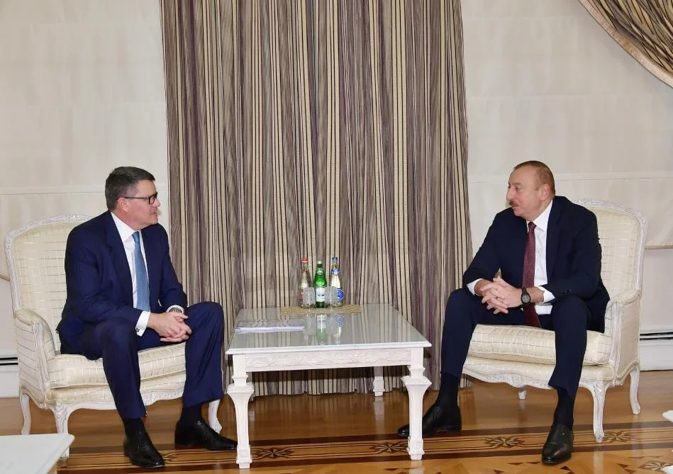 Prezident İlham Əliyev CISCO şirkətinin nümayəndə heyətini qəbul etdi- - FOTO