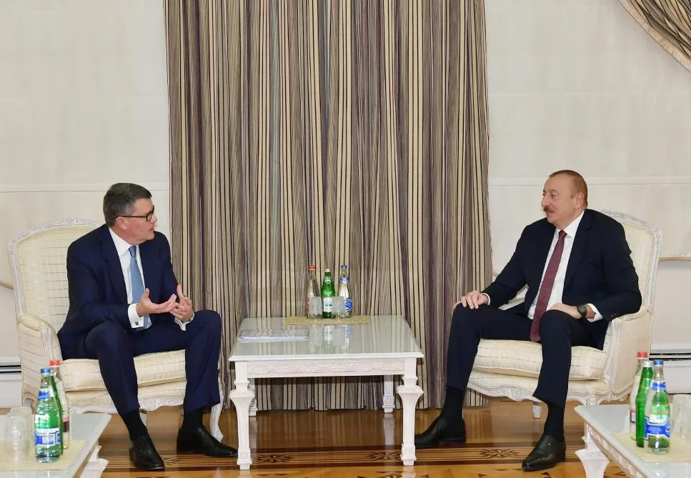 Prezident İlham Əliyev CISCO şirkətinin nümayəndə heyətini qəbul etdi- - FOTO
