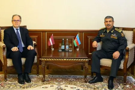 Zakir Həsənov Latviya səfiri ilə görüşüb