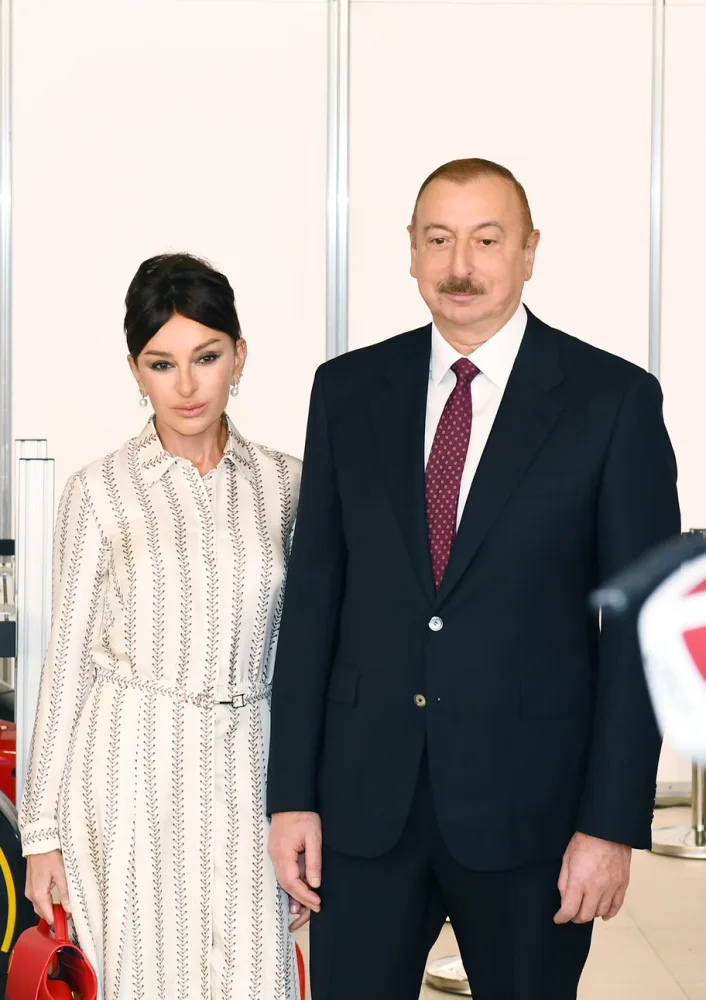 Prezident və xanımı "Bakutel-2019” - SƏRGİSİNDƏ