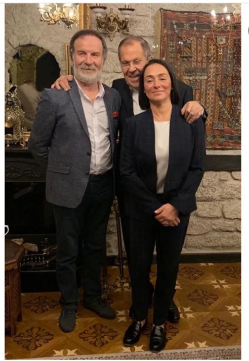 Xalq rəssamı Sakit Məmmədov Lavrovla görüşdü - -FOTOLAR