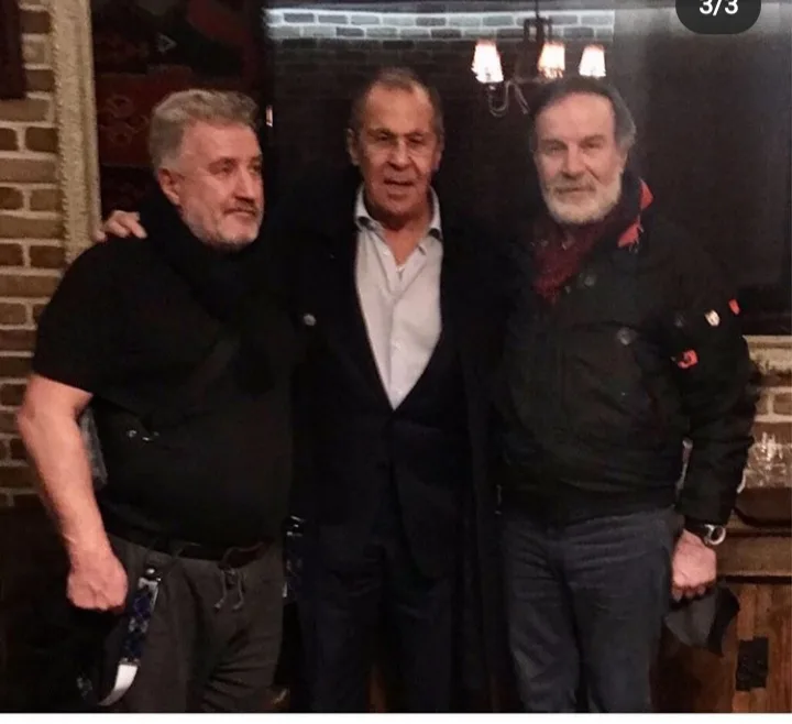 Xalq rəssamı Sakit Məmmədov Lavrovla görüşdü - -FOTOLAR