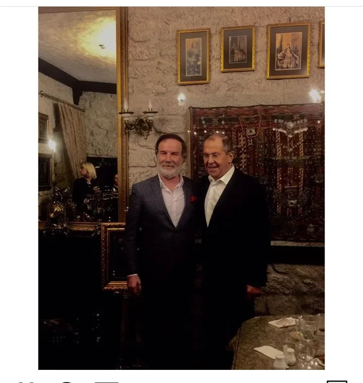 Xalq rəssamı Sakit Məmmədov Lavrovla görüşdü - -FOTOLAR