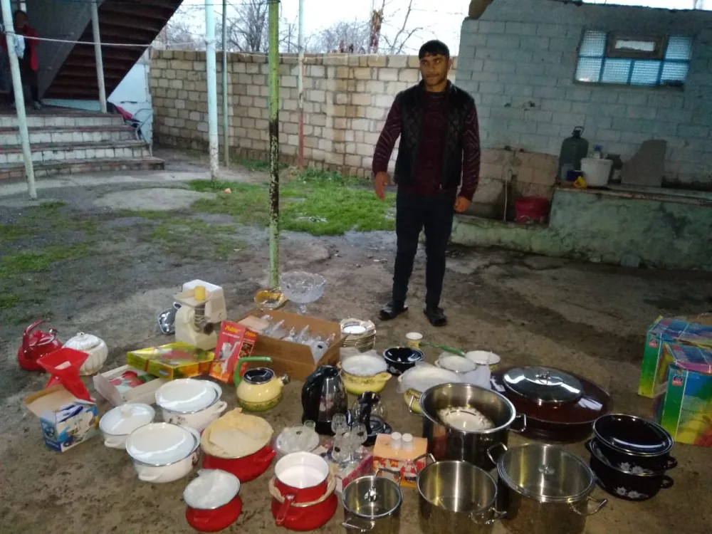 Qubada həmkəndlisinin evini soyan şəxs - SAXLANILDI - FOTO
