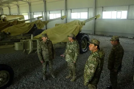 Müdafiə naziri döyüş hazırlığını yoxladı - FOTO - VİDEO