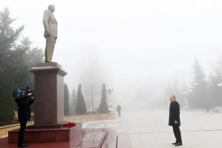 Prezident İlham Əliyev Şamaxı rayonuna səfər edib - FOTO