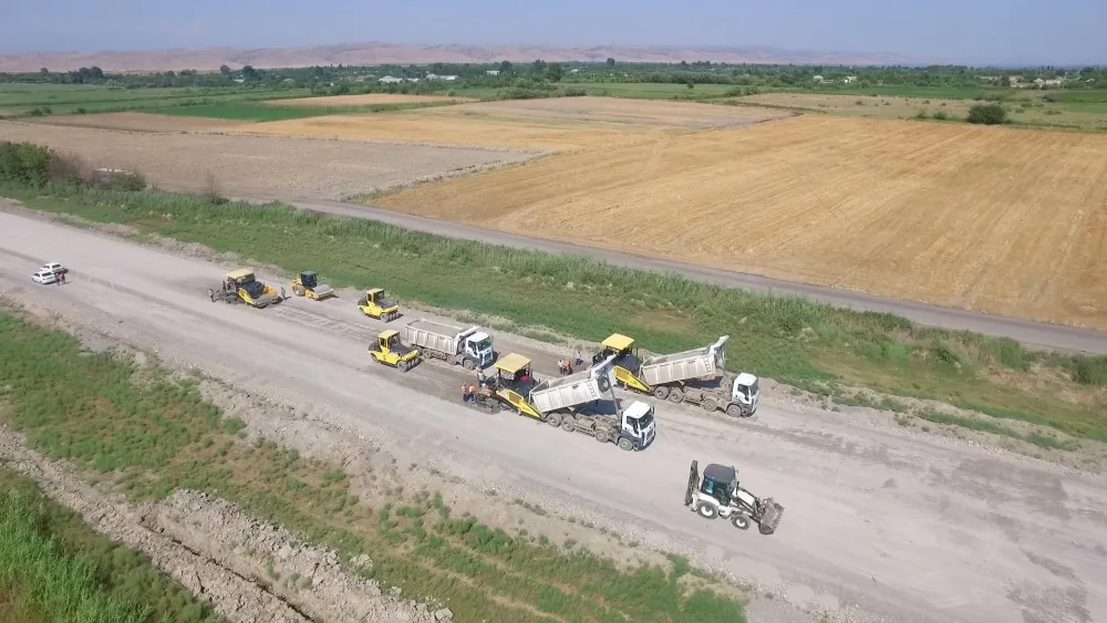 Xaldan-Şəki magistralı və Şəki şəhərinin giriş yolu yenidən qurulur - FOTO