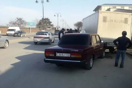 Qubada zəncirvari yol qəzası - FOTOLAR