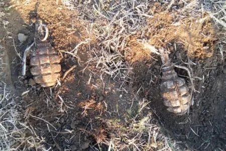 Ağstafada 2 əl qumbarası - TAPILDI - FOTO