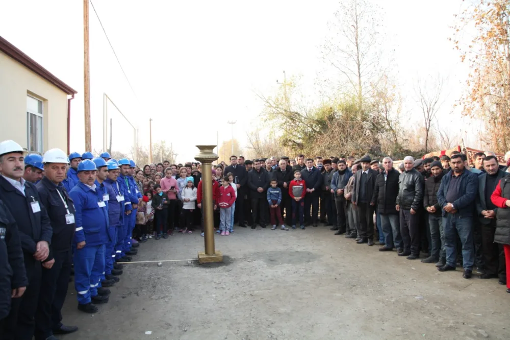 Yevlaxda 118 evə - QAZ VERİLDİ - FOTO