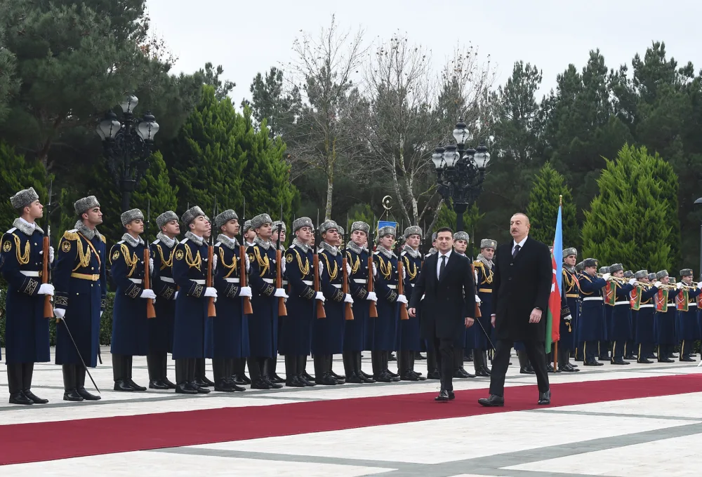 Ukrayna Prezidentinin rəsmi qarşılanma mərasimi - FOTOLAR - VİDEO - YENİLƏNDİ 2