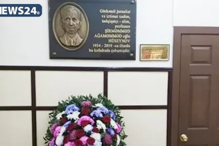 BDU-da Şirməmməd Hüseynovun barelyefi qoyuldu - FOTO