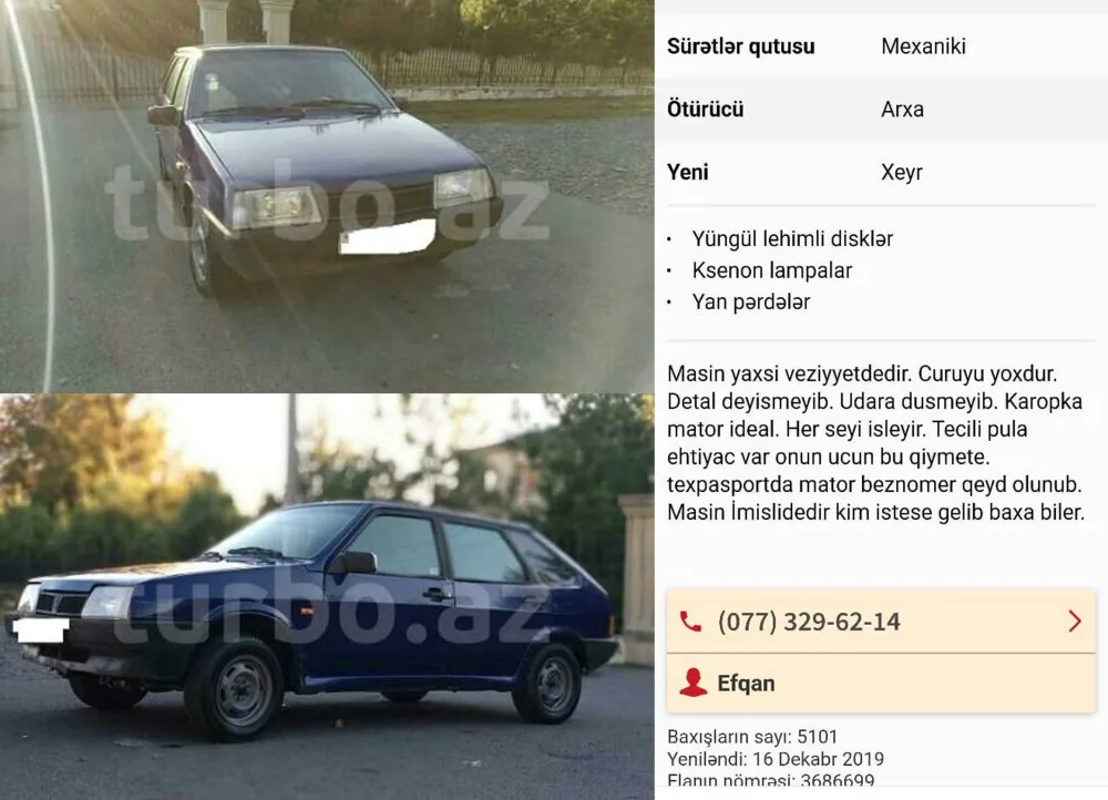 Maşın satmaq adı ilə insanları - SOYDU - FOTOLAR