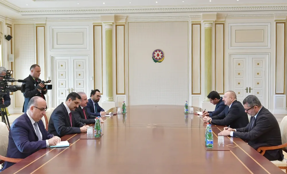 İlham Əliyev Mustafa Şentopu qəbul etdi - FOTO