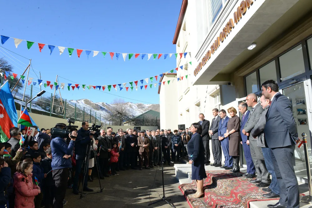 Nazir müavini Lerikdə məktəb açılışında - FOTOLAR