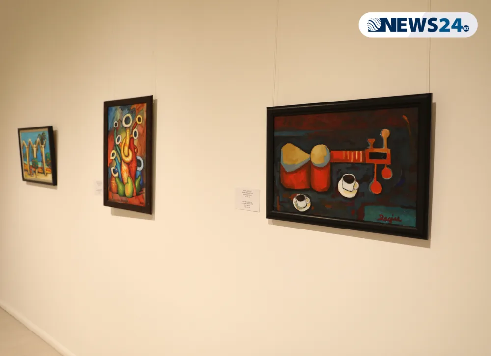 Müasir İncəsənət Muzeyində xeyriyyə sərgisi açılıb - FOTOLAR