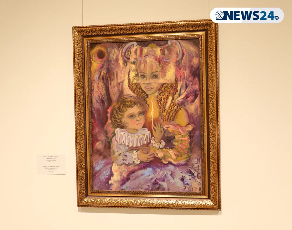 Müasir İncəsənət Muzeyində xeyriyyə sərgisi açılıb - FOTOLAR