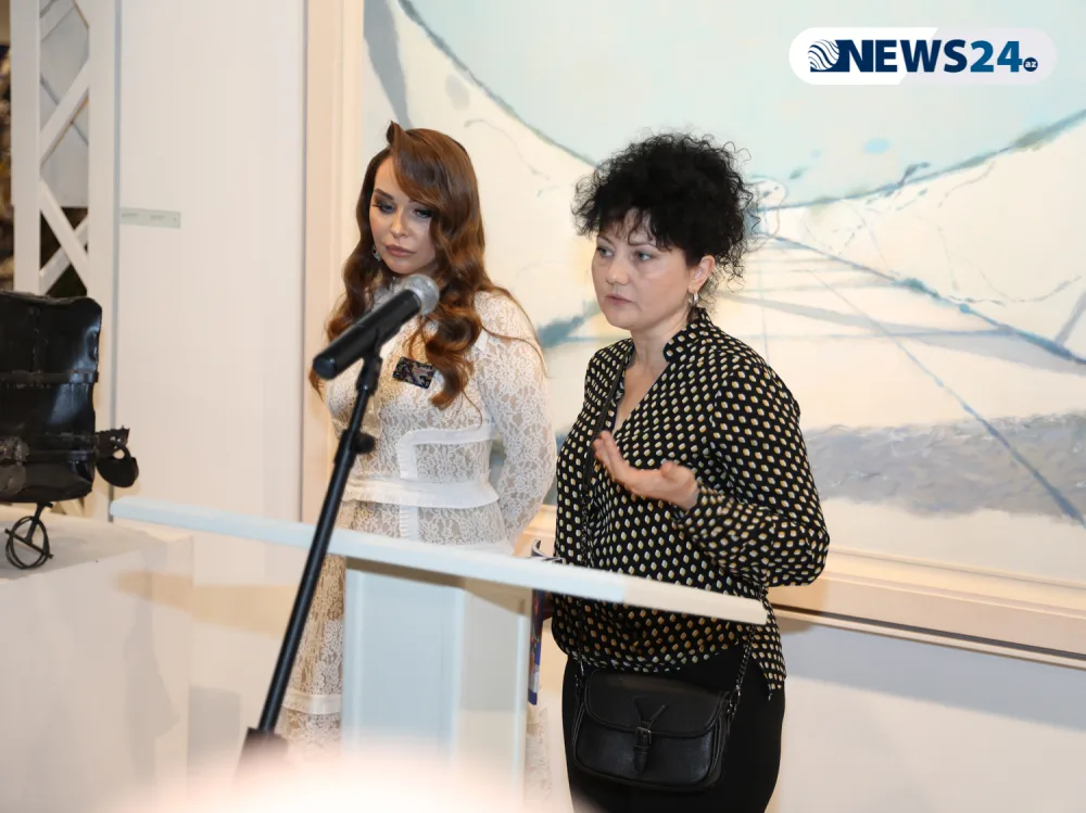 Müasir İncəsənət Muzeyində xeyriyyə sərgisi açılıb - FOTOLAR