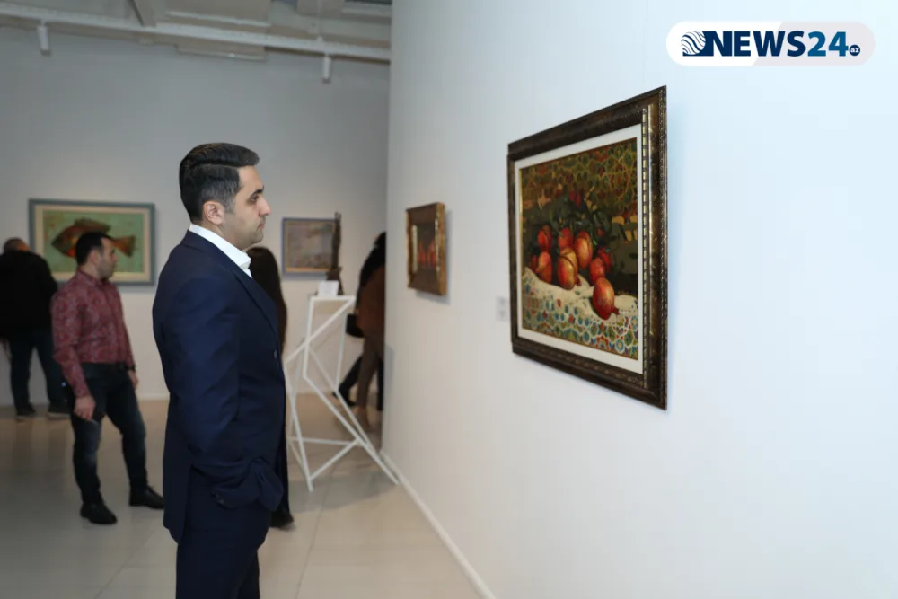 Müasir İncəsənət Muzeyində xeyriyyə sərgisi açılıb - FOTOLAR