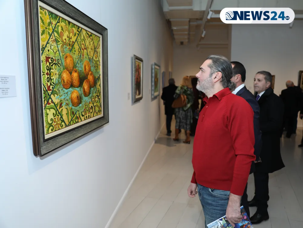 Müasir İncəsənət Muzeyində xeyriyyə sərgisi açılıb - FOTOLAR