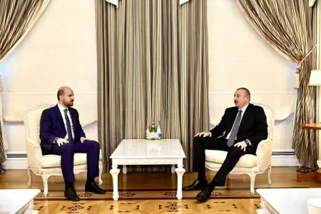 Prezident İlham Əliyev Bilal Ərdoğanı qəbul edib
