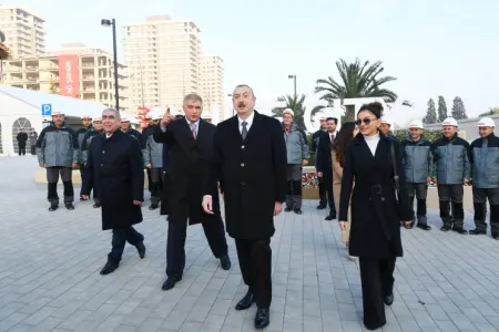 Prezident İlham Əliyev Bakı Ağ Şəhərdə olub - -FOTOLAR