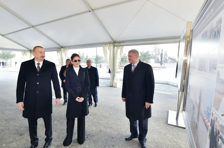 Prezident İlham Əliyev Bakı Ağ Şəhərdə olub - -FOTOLAR