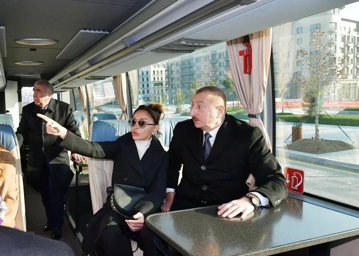 Prezident İlham Əliyev Bakı Ağ Şəhərdə olub - -FOTOLAR