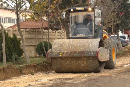 Xırdalanın yol infrastrukturu yenilənir - FOTOLAR