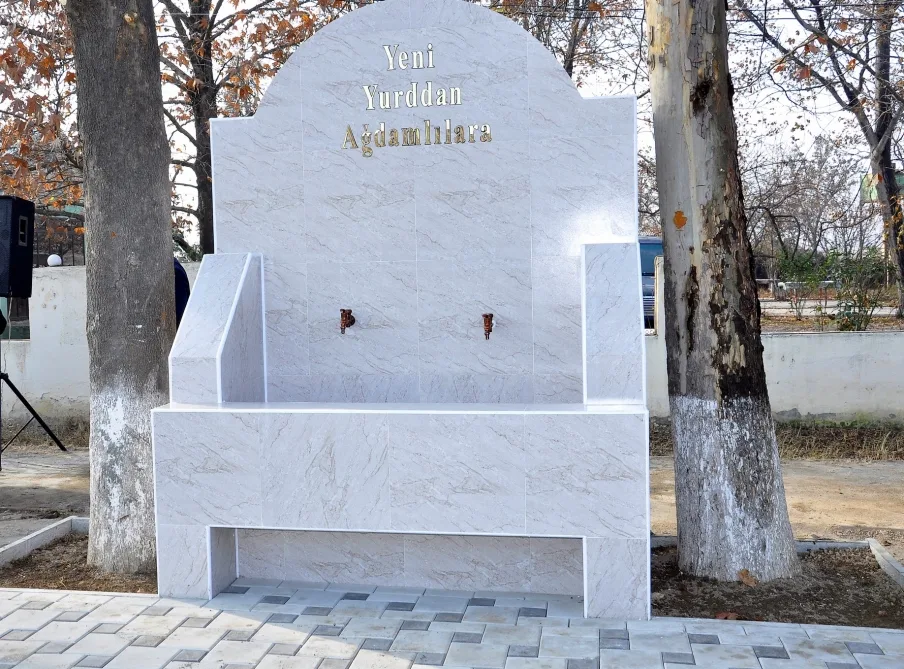 Ağdam rayonunda bulaq və subartezian quyusu istifadəyə verilib - FOTO