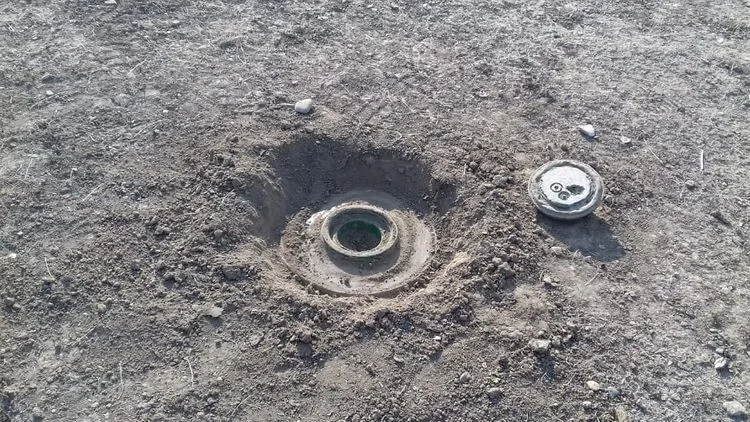 Tərtərdə tank əleyhinə mina tapılıb - FOTOLAR