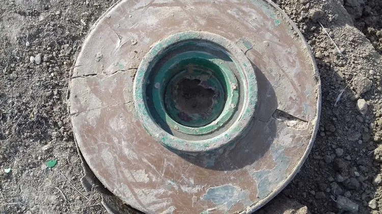 Tərtərdə tank əleyhinə mina tapılıb - FOTOLAR
