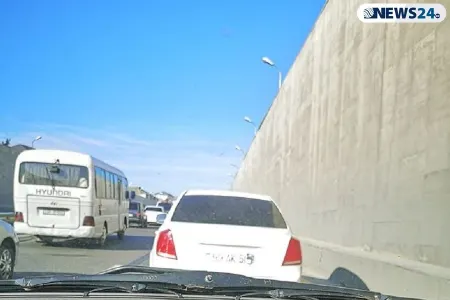 Bakıda sürücü məsuliyyətdən yayınmaq üçün - BUNU ETDİ – FOTO