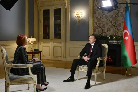 Prezident İlham Əliyev “Rossiya-24” televiziya kanalına müsahibə verdi- - FOTO
