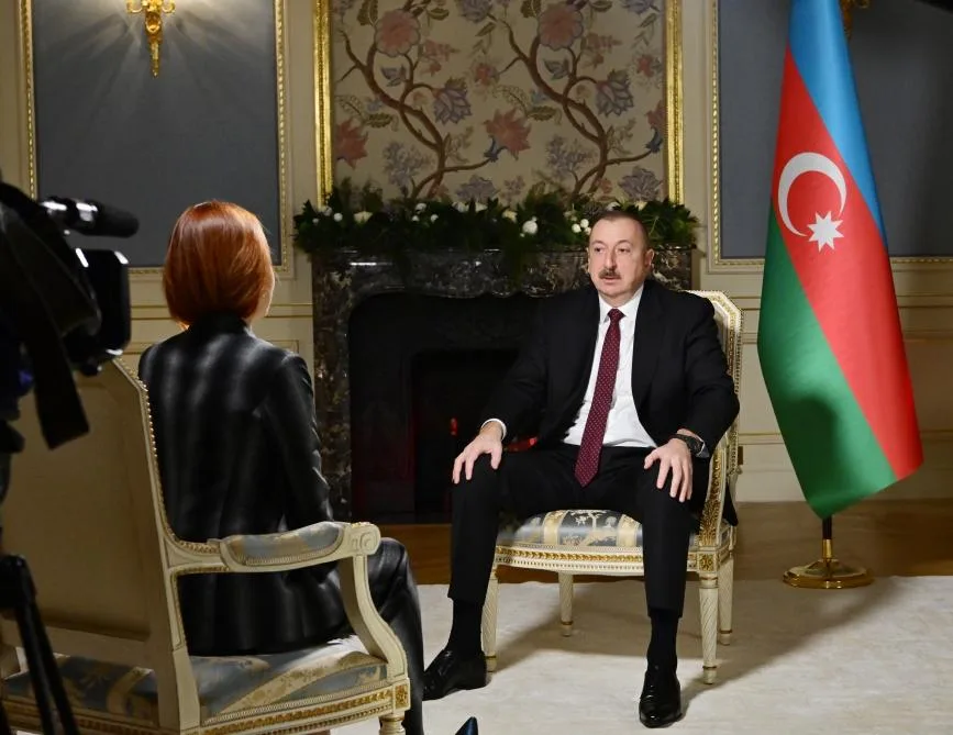 Prezident İlham Əliyev “Rossiya-24” televiziya kanalına müsahibə verdi- - FOTO