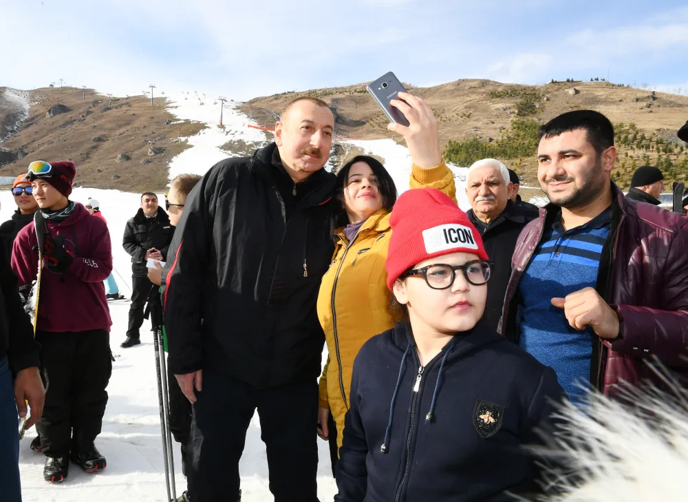 Prezident və xanımı Şahdağda - FOTOLAR - VİDEO - YENİLƏNİB