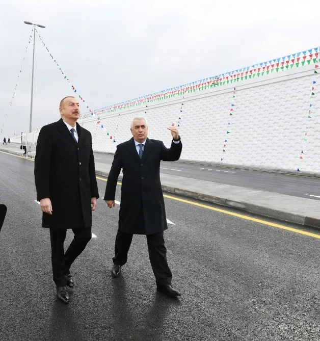 Prezident İlham Əliyev Pirşağıda avtomobil tunelinin - AÇILIŞINDA - YENİLƏNİB - FOTOLAR