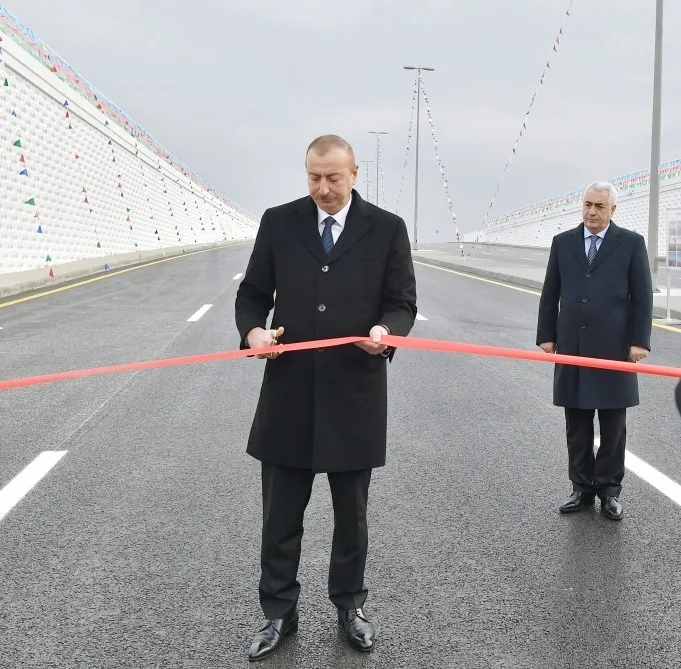 Prezident İlham Əliyev Pirşağıda avtomobil tunelinin - AÇILIŞINDA - YENİLƏNİB - FOTOLAR