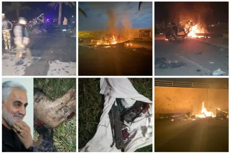 Süleymaninin avtomobilinə endirilən raket zərbəsinin - VİDEOSU YAYILDI - ŞOK KADRLAR