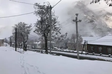 Şamaxı və Qaxa 2020-ci ilin ilk qarı yağdı -FOTO - FOTO