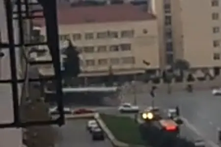 Yük maşını belə aşdı - -VİDEO