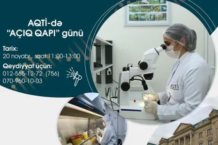 Qida Təhlükəsizliyi İnstitutunda “Açıq qapı” günü  - keçiriləcək